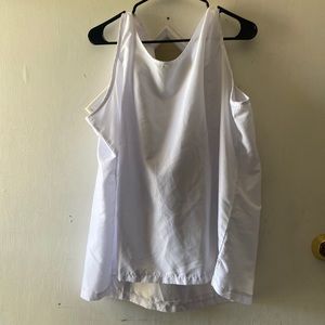 White sheer top